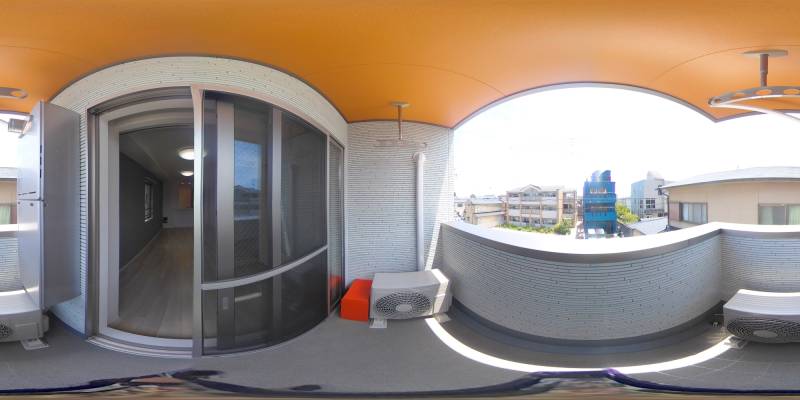 パノラマ画像バルコニー