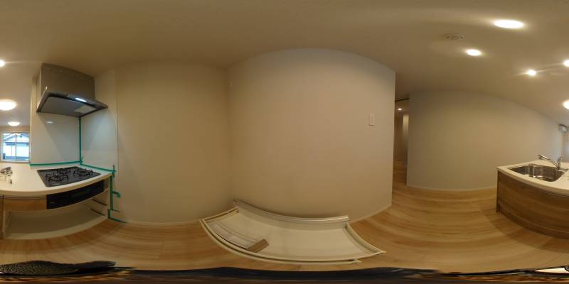 パノラマ画像キッチン