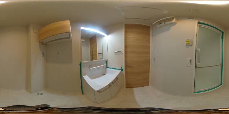 パノラマ画像洗面所