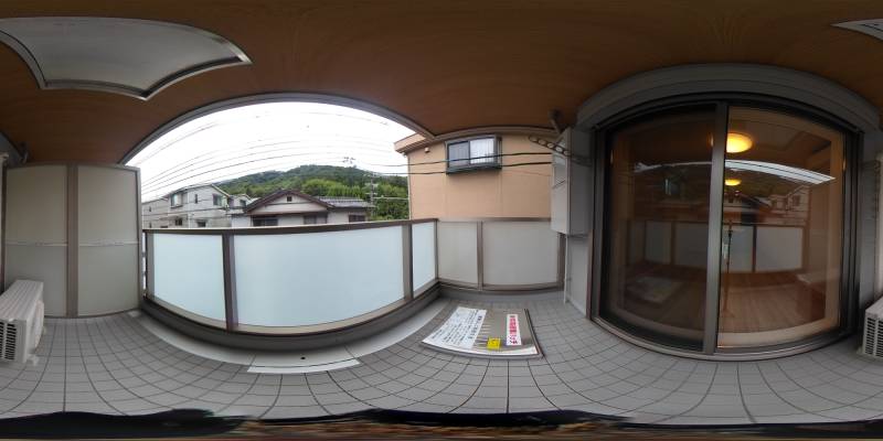 パノラマ画像バルコニー