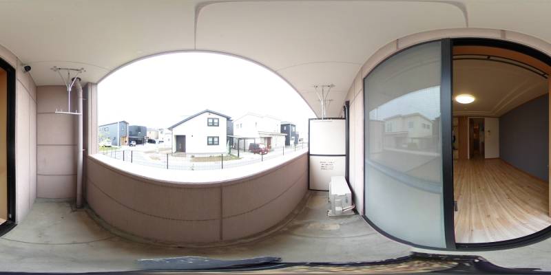 パノラマ画像バルコニー