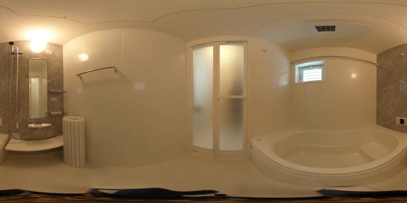 パノラマ画像バスルーム