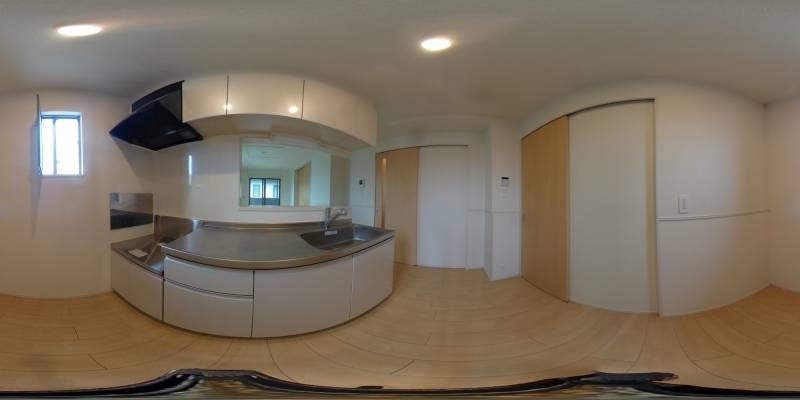 パノラマ画像キッチン