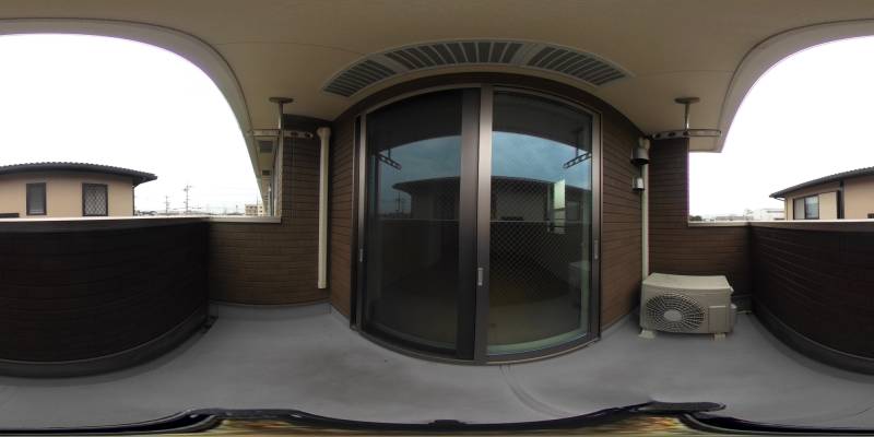 パノラマ画像バルコニー