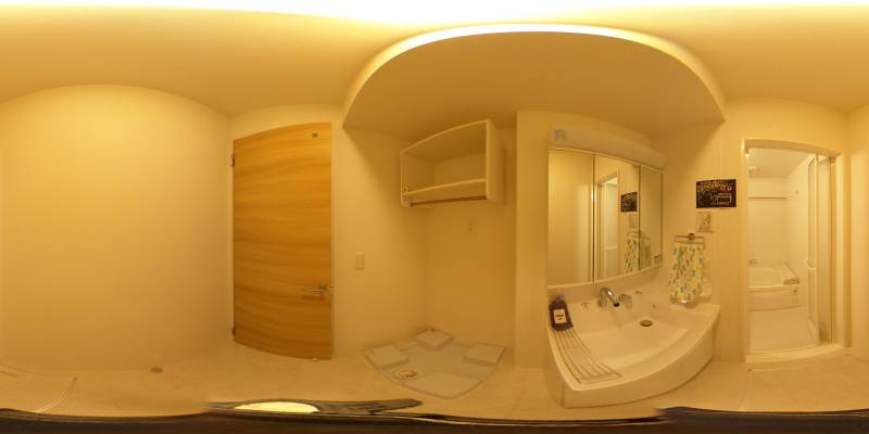 パノラマ画像洗面所