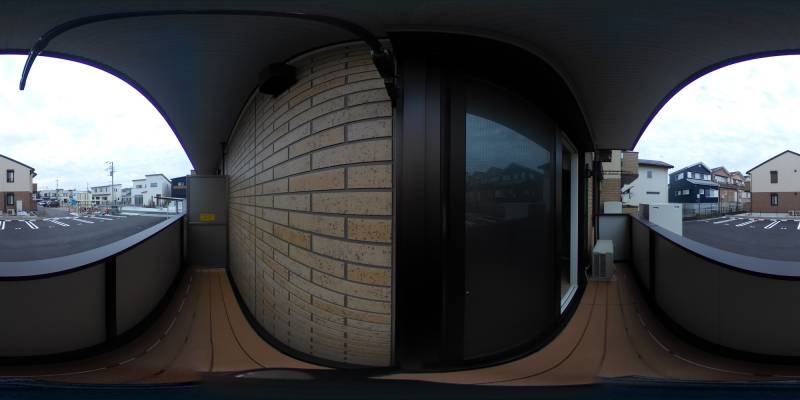 パノラマ画像バルコニー