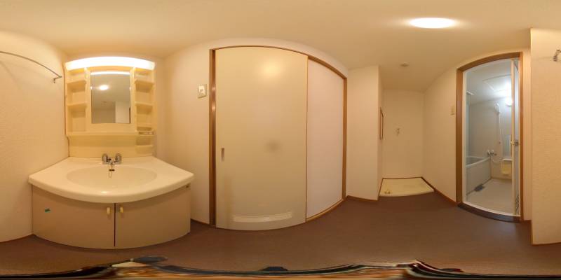 パノラマ画像洗面所