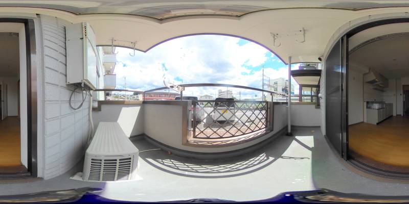 パノラマ画像バルコニー