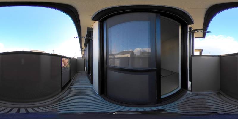 パノラマ画像バルコニー