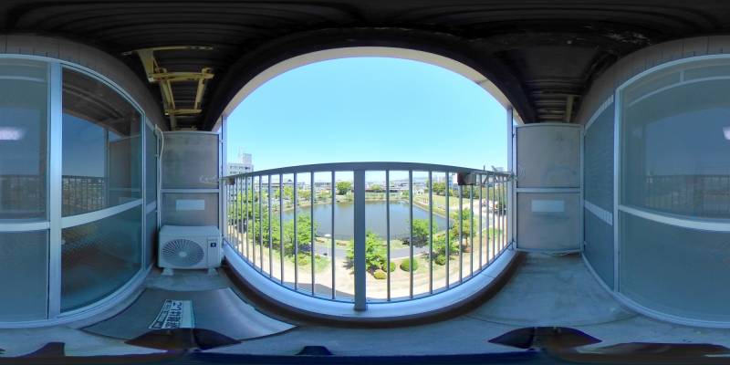 パノラマ画像バルコニー