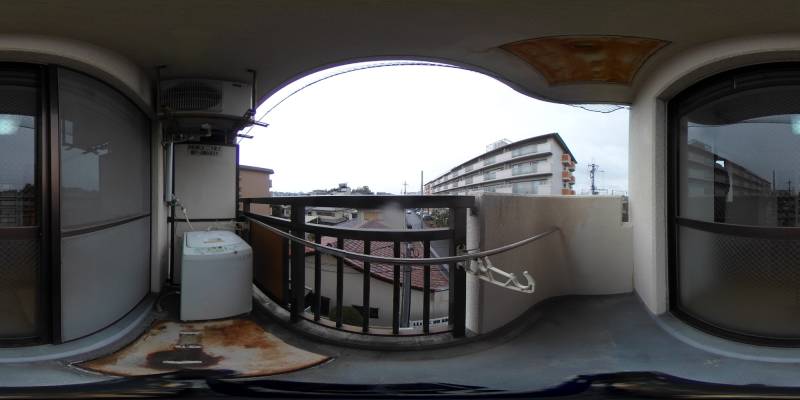 パノラマ画像バルコニー