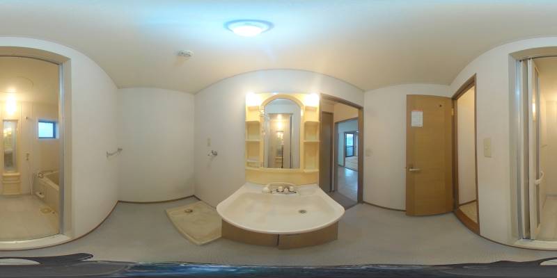 パノラマ画像洗面所