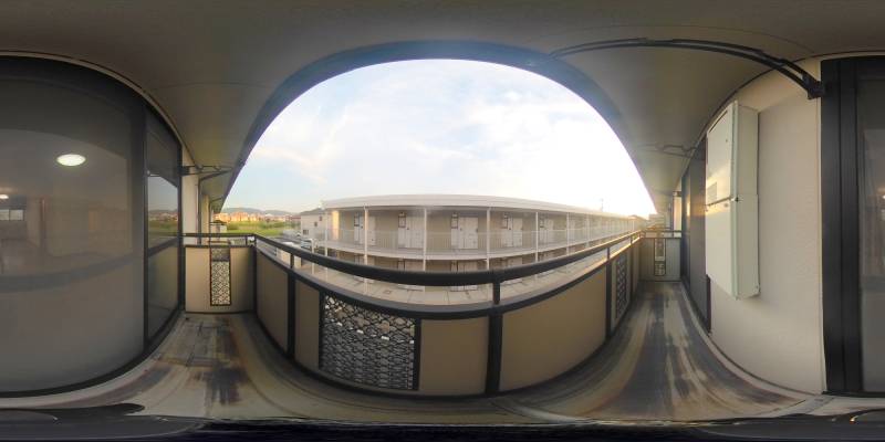 パノラマ画像バルコニー