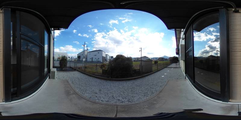 パノラマ画像庭