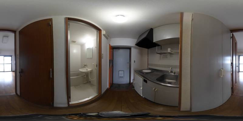 パノラマ画像キッチン