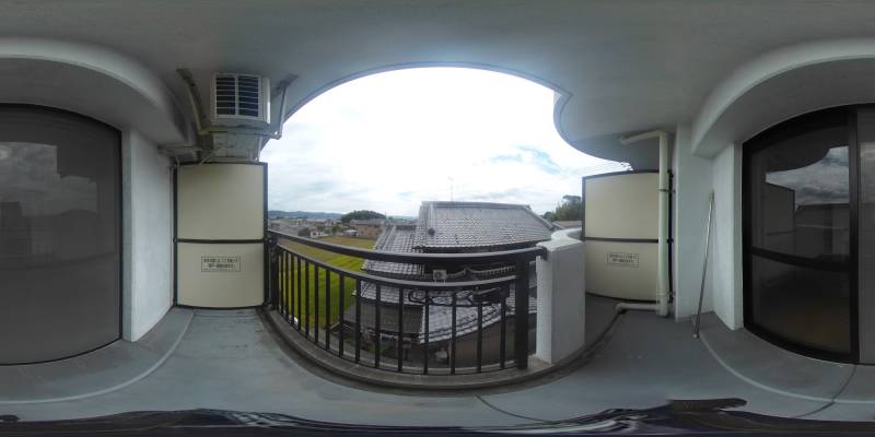 パノラマ画像バルコニー