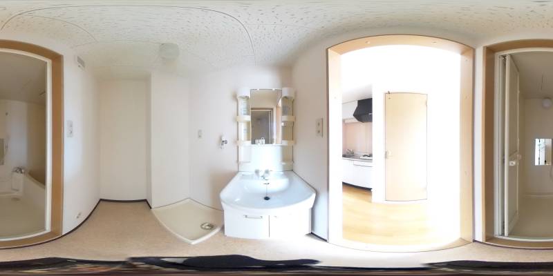 パノラマ画像洗面所