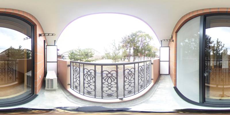 パノラマ画像バルコニー