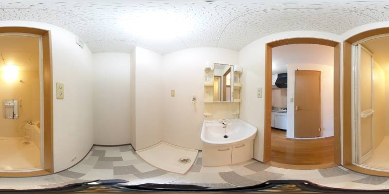 パノラマ画像洗面所