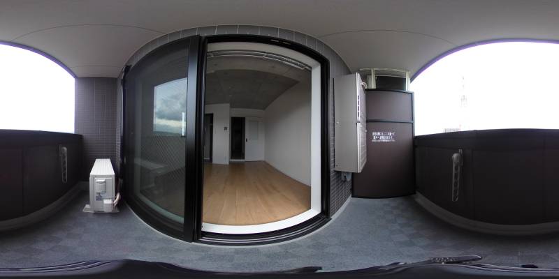 パノラマ画像バルコニー