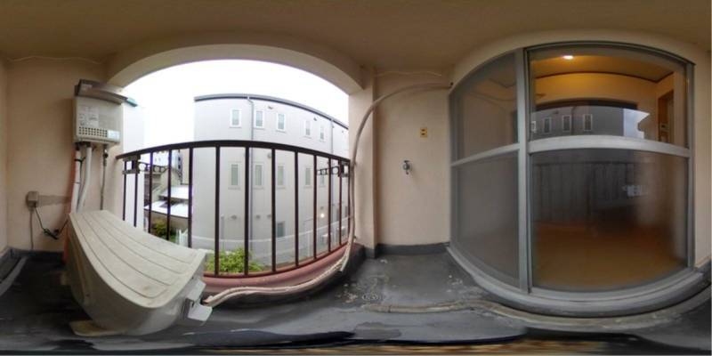 パノラマ画像バルコニー