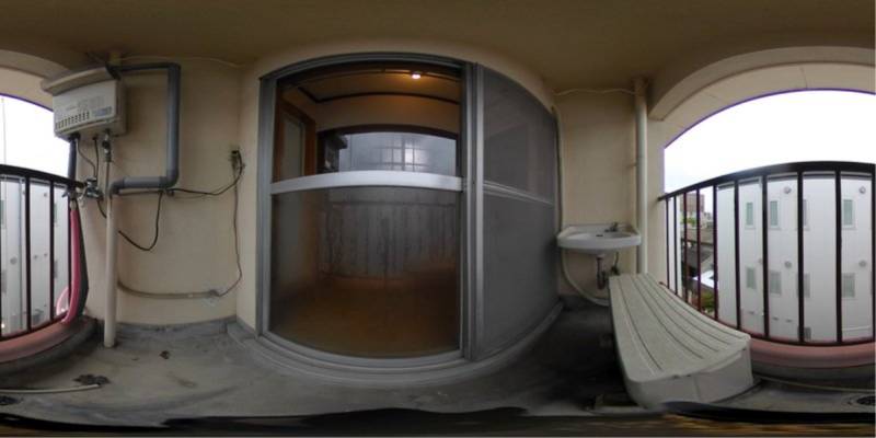 パノラマ画像バルコニー