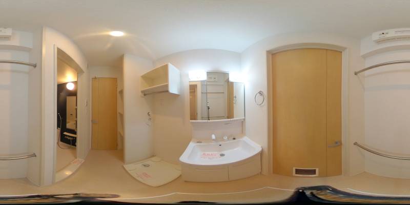 パノラマ画像洗面所