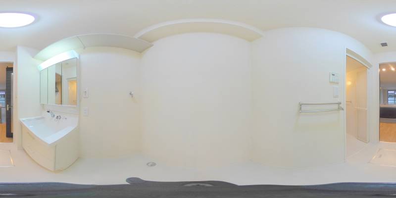 パノラマ画像洗面所