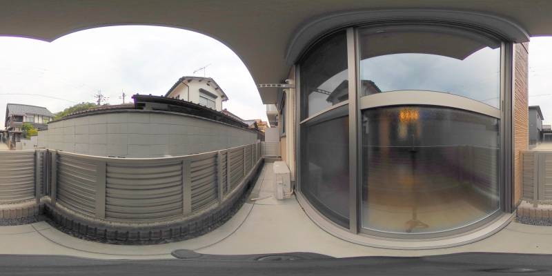 パノラマ画像バルコニー