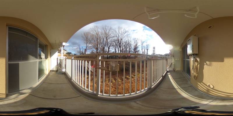 パノラマ画像バルコニー