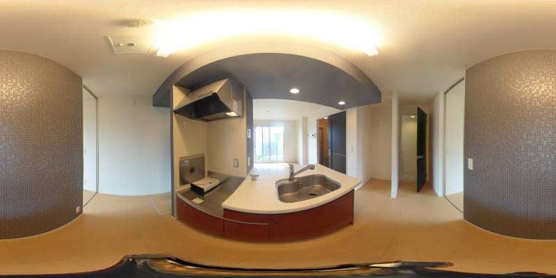 パノラマ画像キッチン