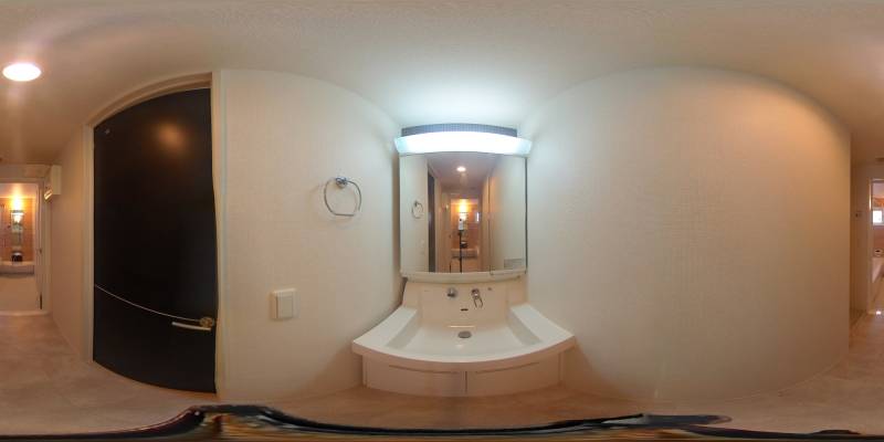 パノラマ画像洗面所