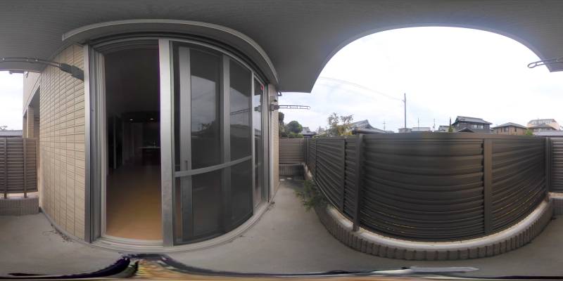 パノラマ画像バルコニー