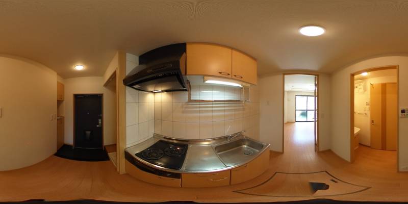 パノラマ画像キッチン