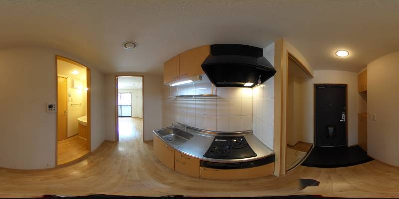 パノラマ画像キッチン