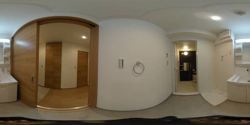 パノラマ画像洗面所