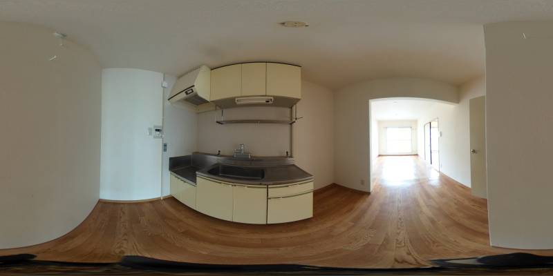 パノラマ画像キッチン