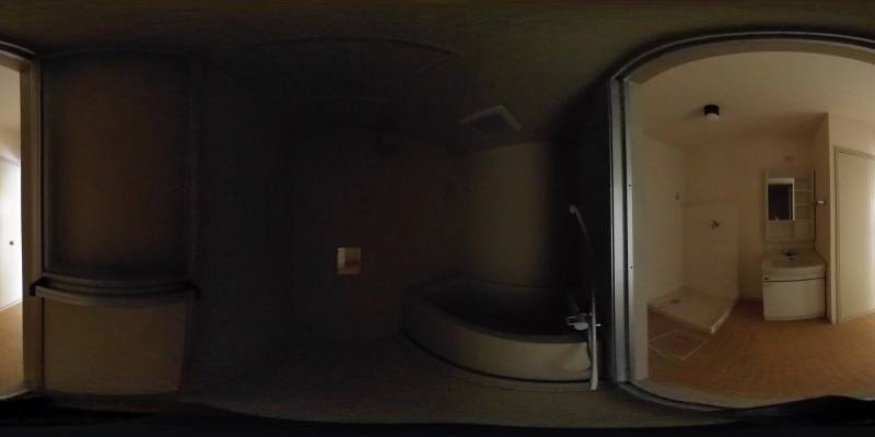 パノラマ画像バスルーム