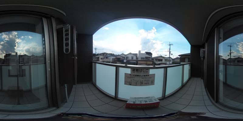 パノラマ画像バルコニー