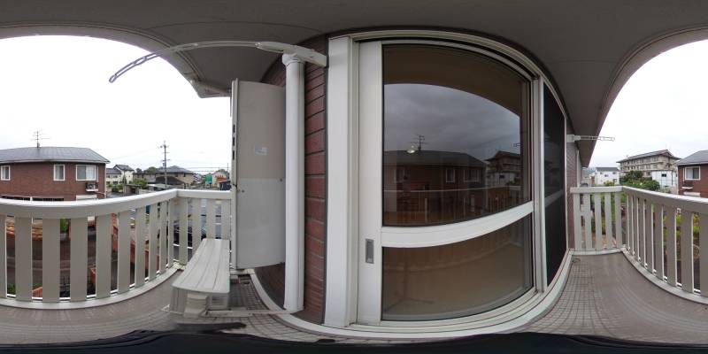 パノラマ画像バルコニー