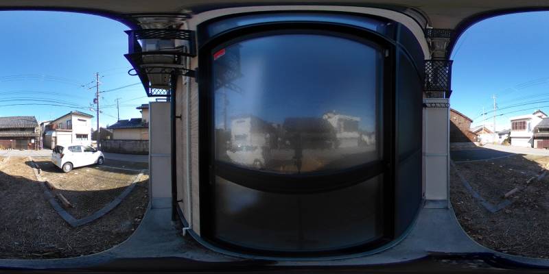 パノラマ画像バルコニー