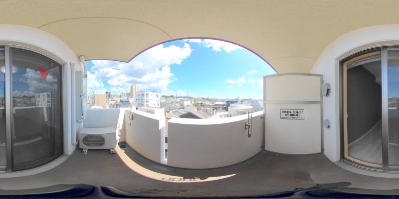 パノラマ画像バルコニー