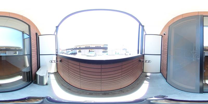 パノラマ画像バルコニー