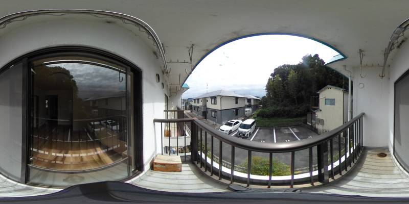 パノラマ画像バルコニー