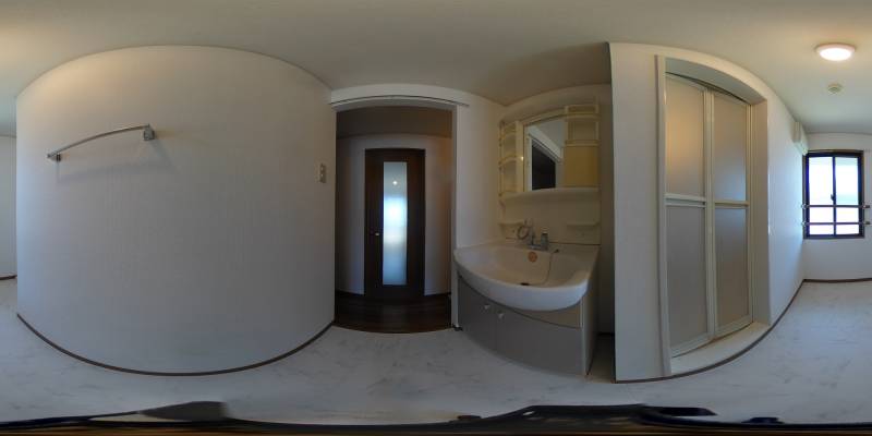 パノラマ画像洗面所