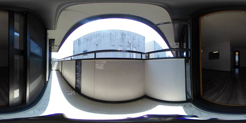 パノラマ画像バルコニー