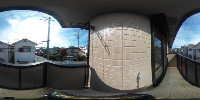 パノラマ画像バルコニー