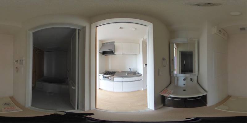 パノラマ画像洗面所