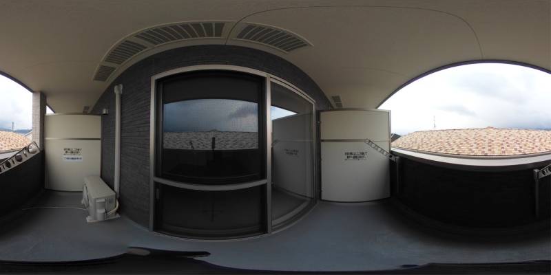 パノラマ画像バルコニー