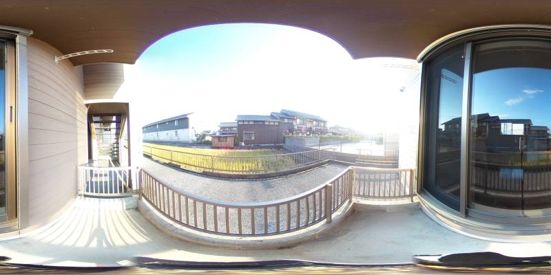 パノラマ画像バルコニー